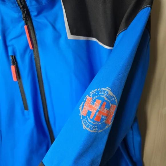 Helly Hansen Chelsea Workwear Waterproof Windbreaker Lined Jacket Mens Large - Picture 5 of 11